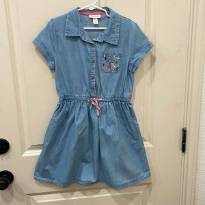 Cat and Jack lyocel denim like dress elastic waist